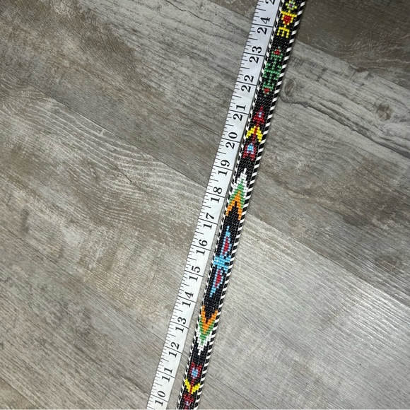 Vintage leather beaded belt - Picture 11 of 14